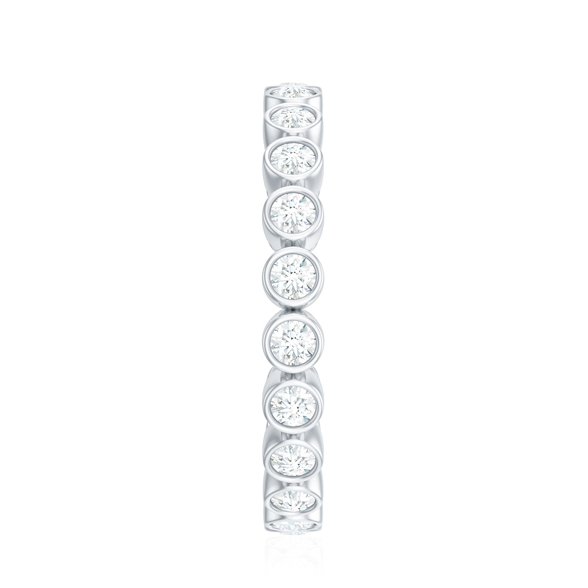 Real Diamond Eternity Ring in Bezel Setting