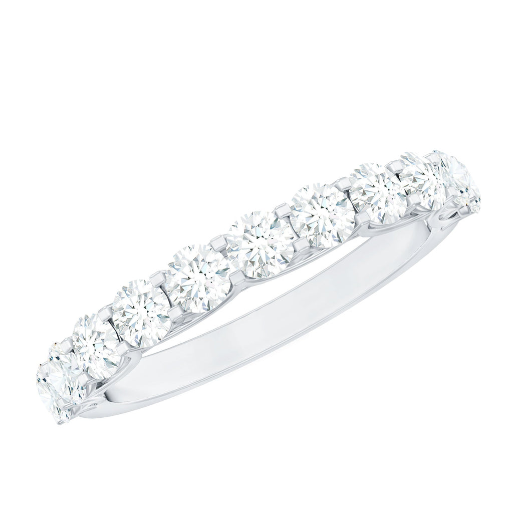 Cubic Zirconia Half Eternity Ring for Women
