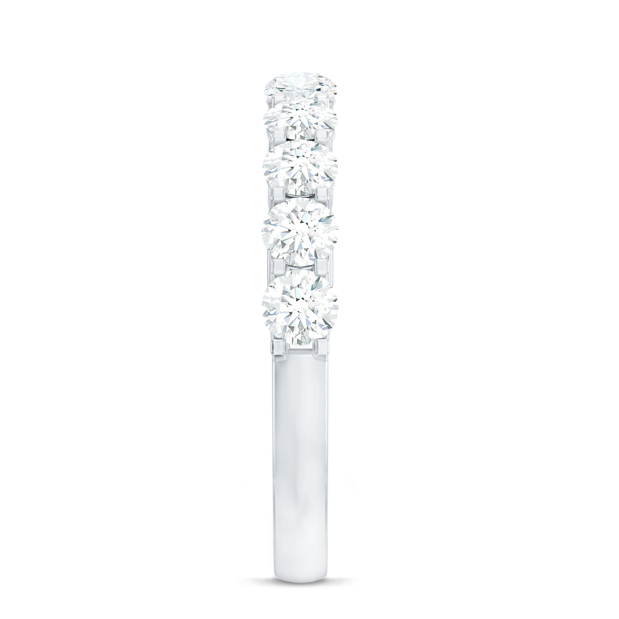 Cubic Zirconia Half Eternity Ring for Women