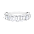 Designer Cubic Zirconia Semi Eternity Band Ring