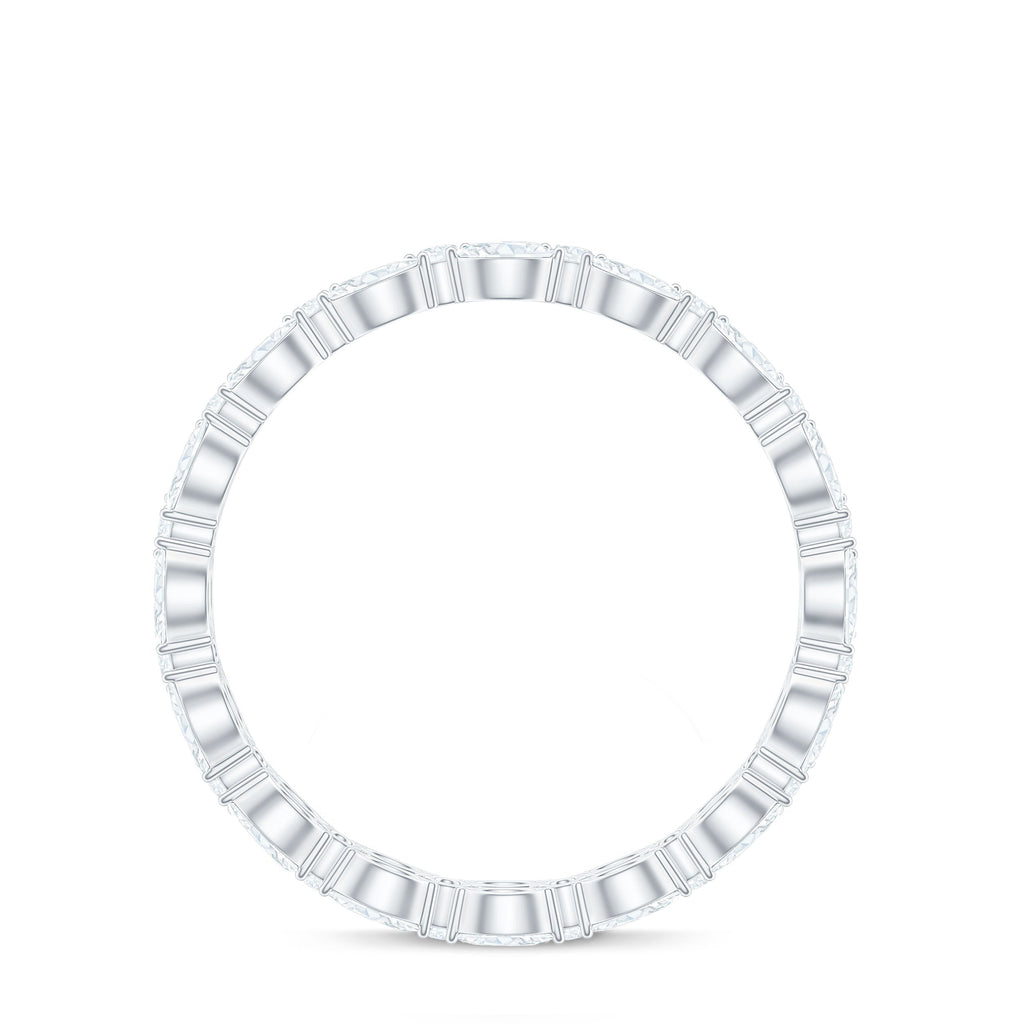 Marquise and Round Cut Zirconia Full Eternity Ring
