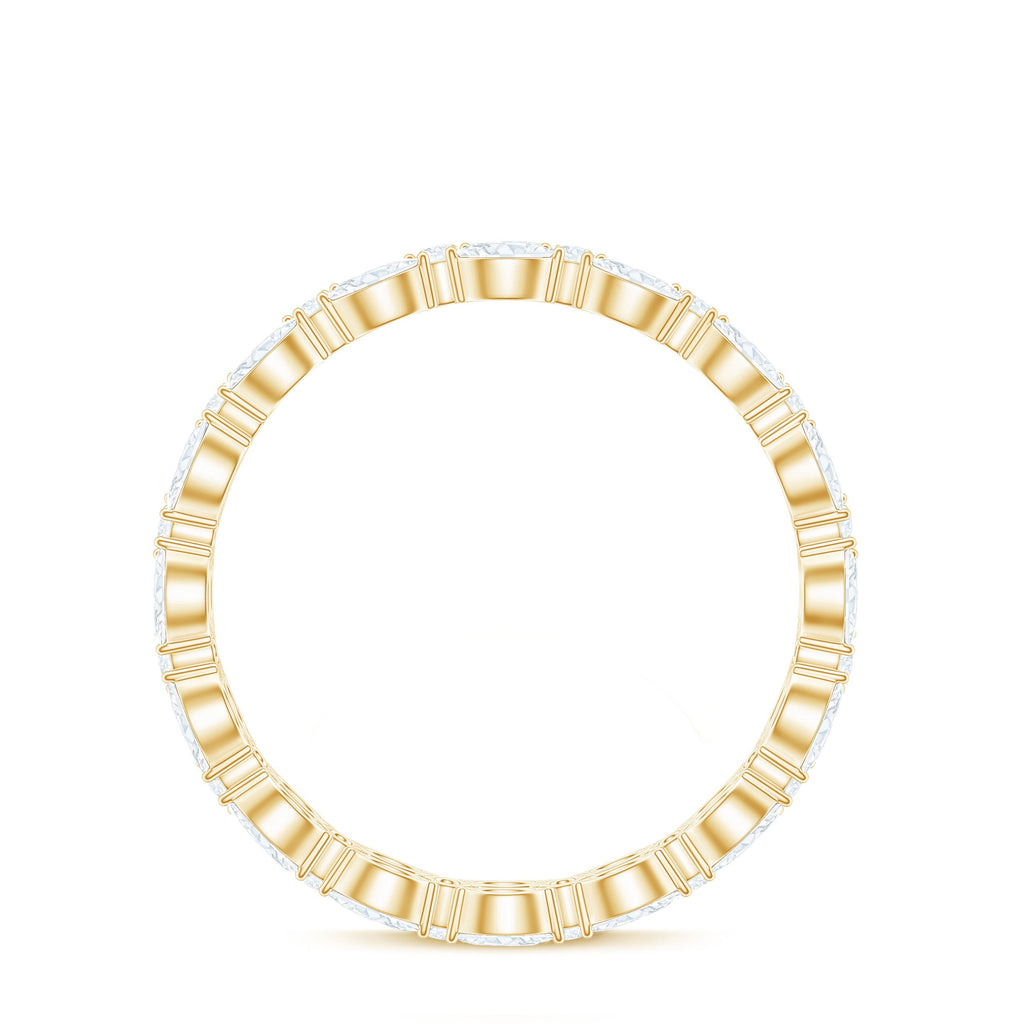 Marquise and Round Cut Zirconia Full Eternity Ring