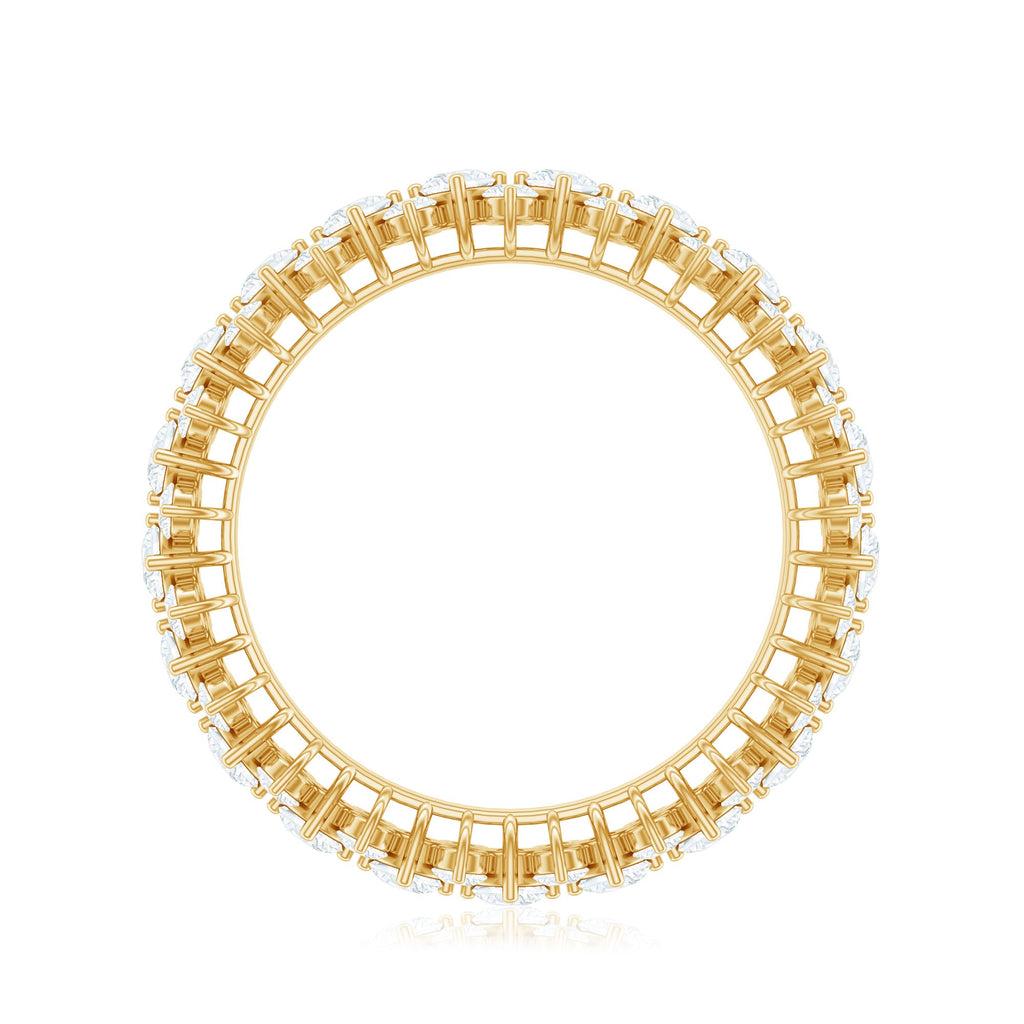 Cubic Zirconia Cluster Eternity Ring in Prong Setting