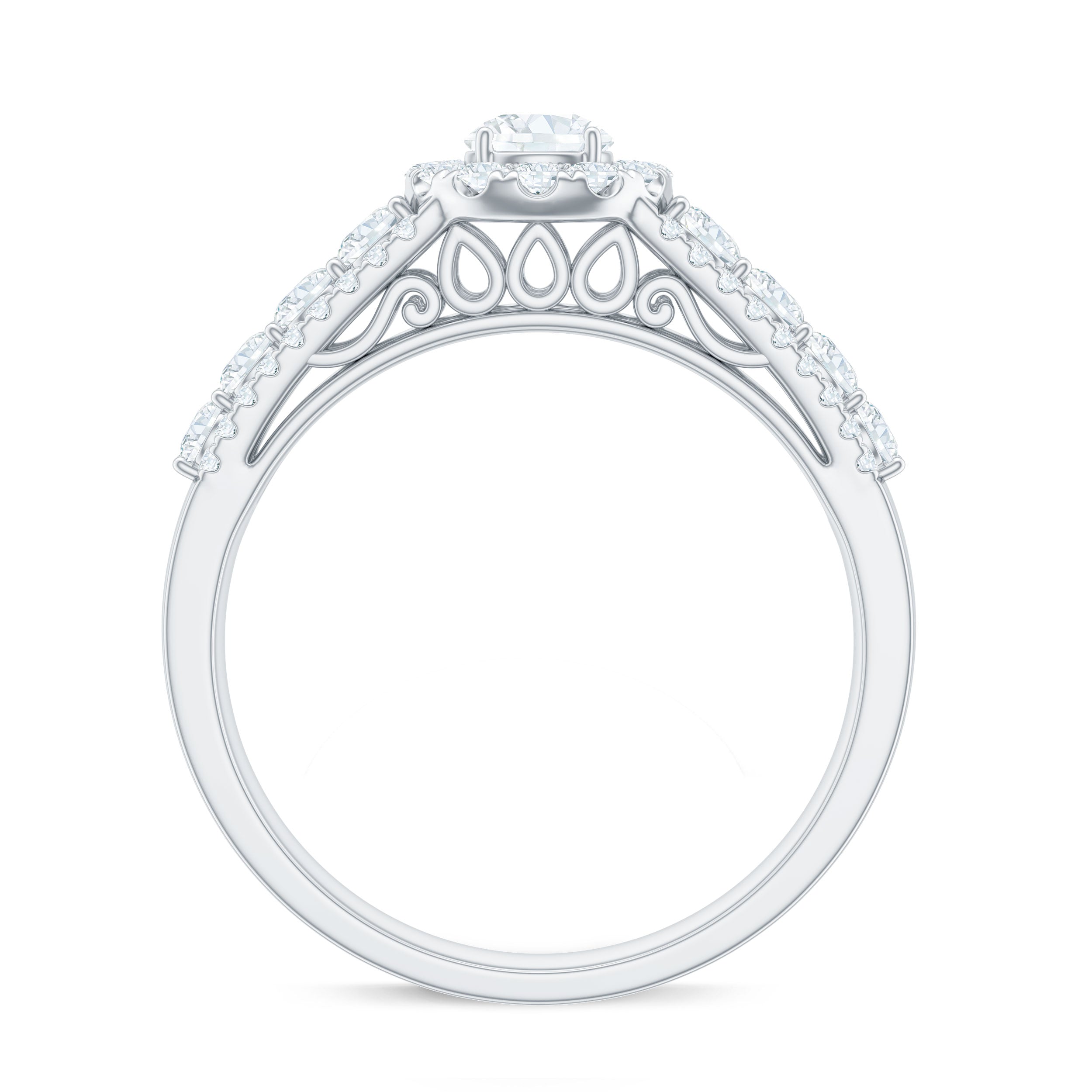 0.5 Carat Zircon Statement Engagement Ring