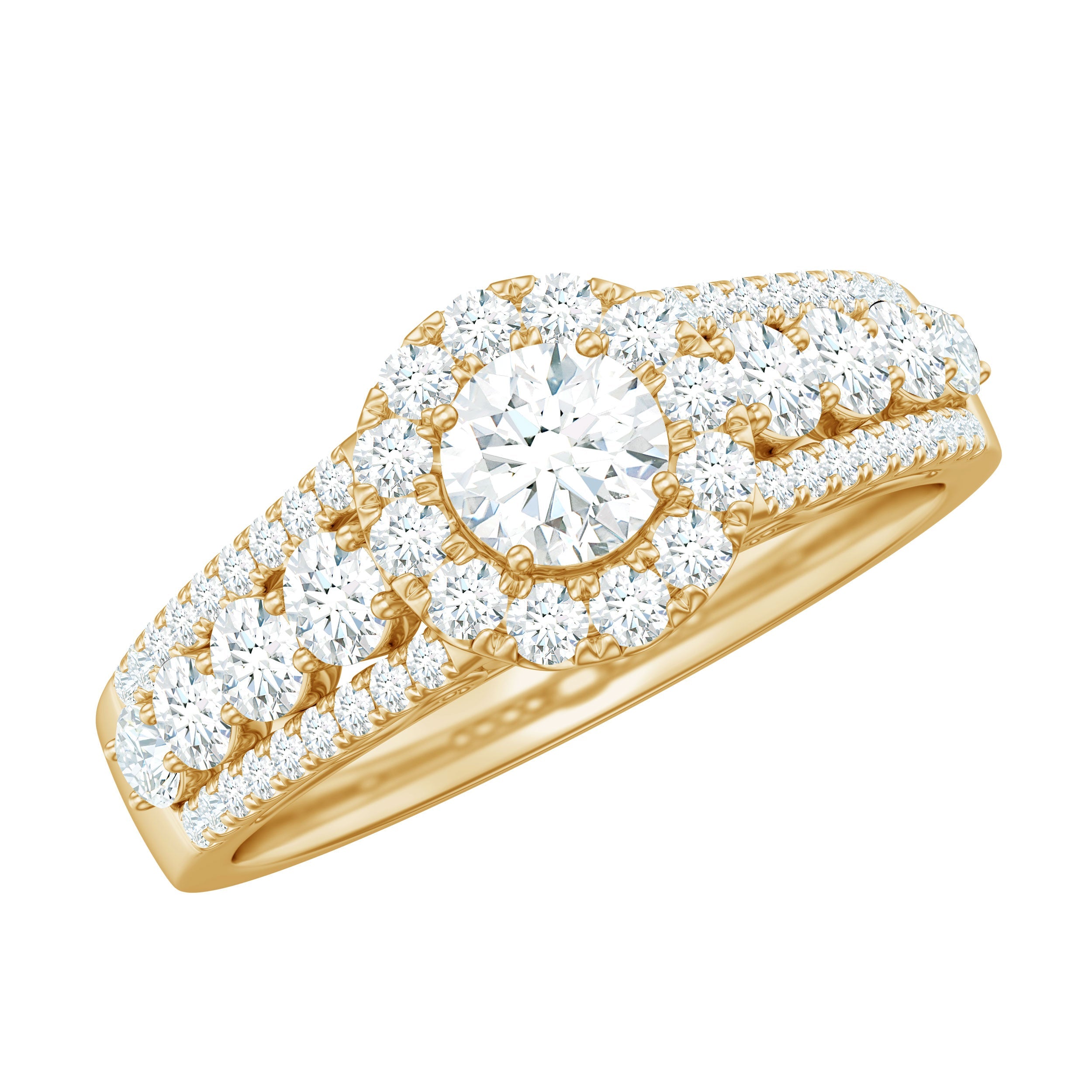 0.5 Carat Zircon Statement Engagement Ring