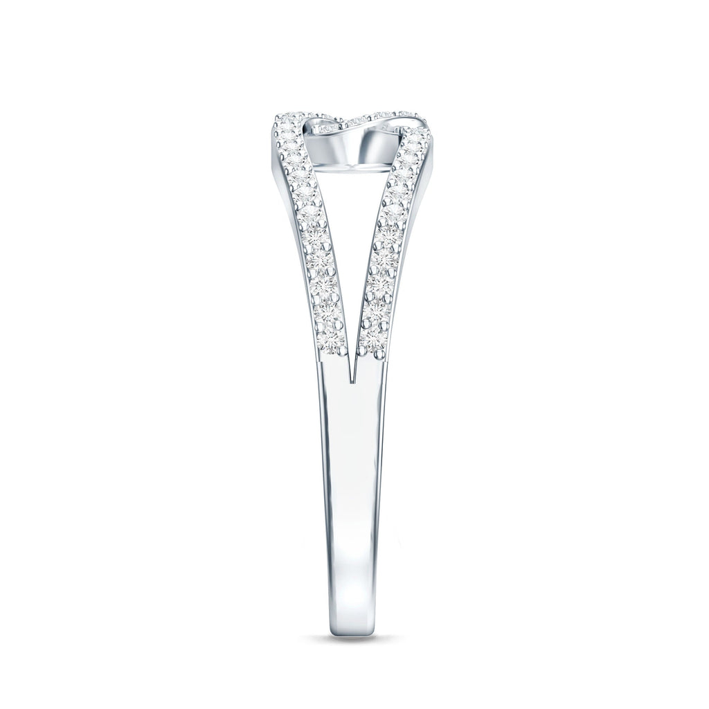 Brilliant Cut Lab Created Diamond Knot Anniversary Ring for Her