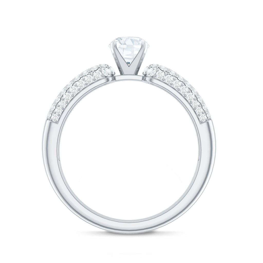 0.5 Carat Cubic Zirconia Statement Engagement Ring
