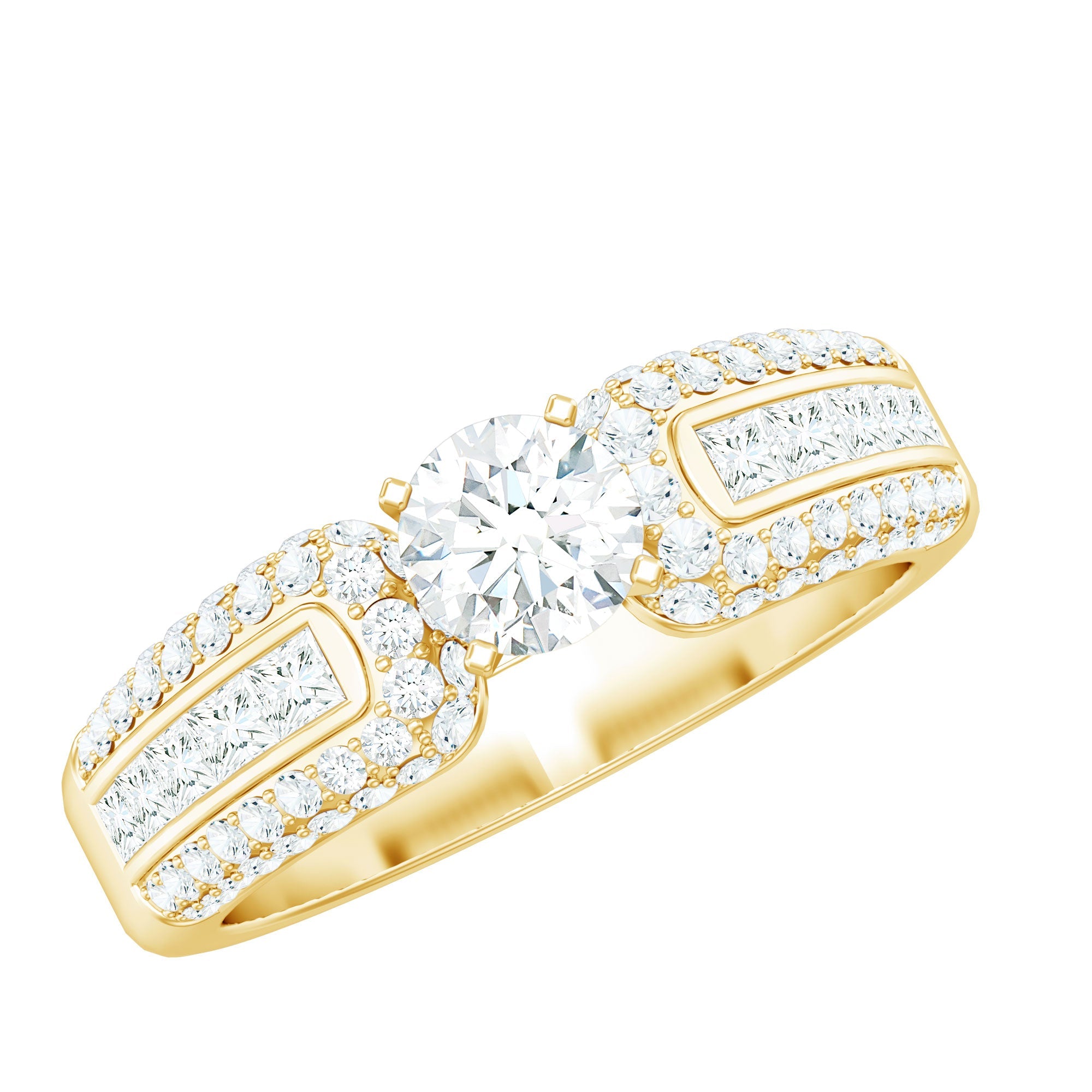 0.5 Carat Cubic Zirconia Statement Engagement Ring