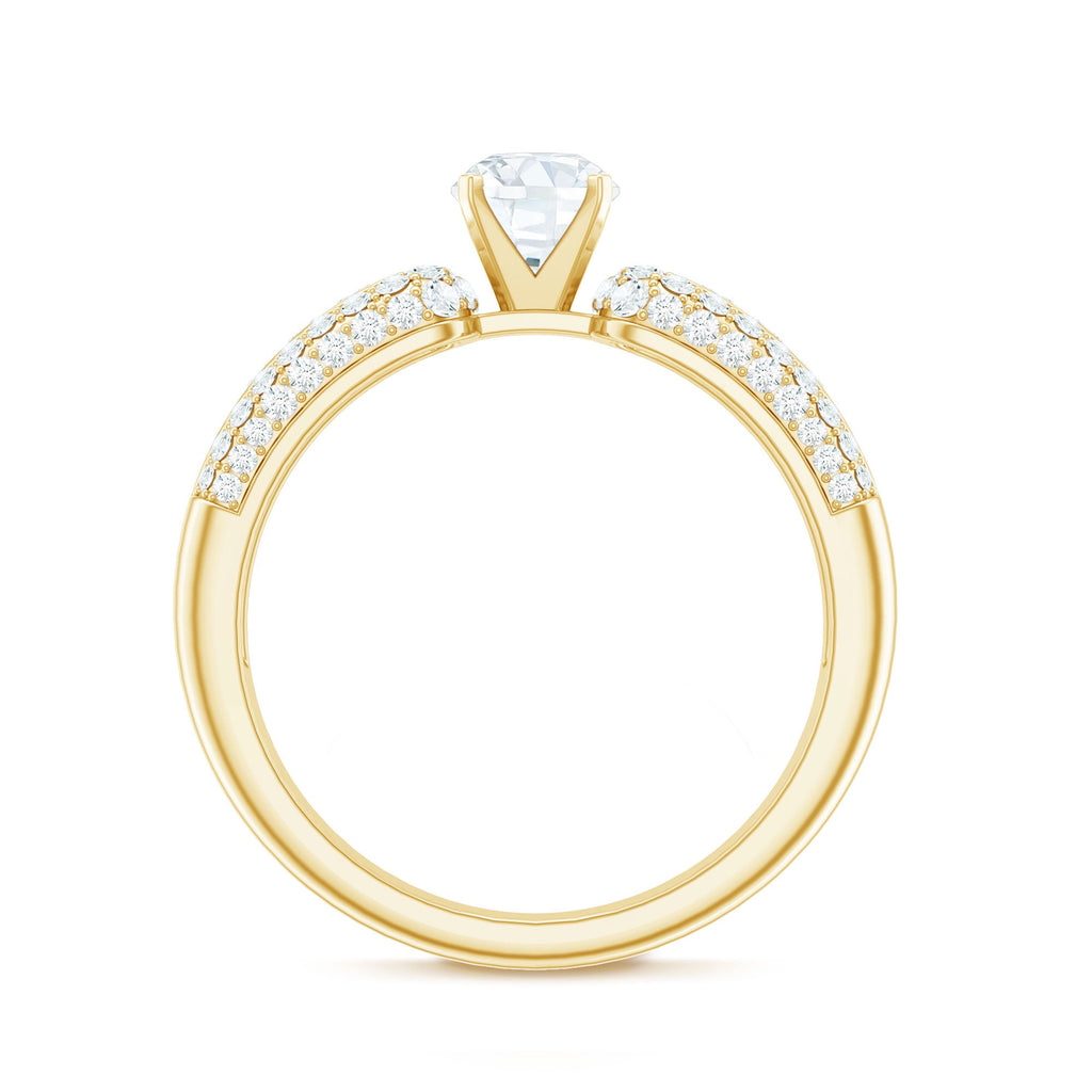 0.5 Carat Cubic Zirconia Statement Engagement Ring
