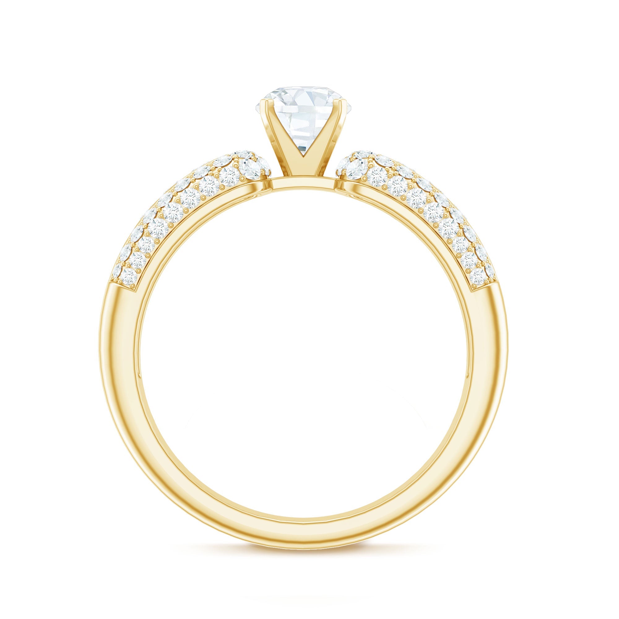 0.5 Carat Cubic Zirconia Statement Engagement Ring