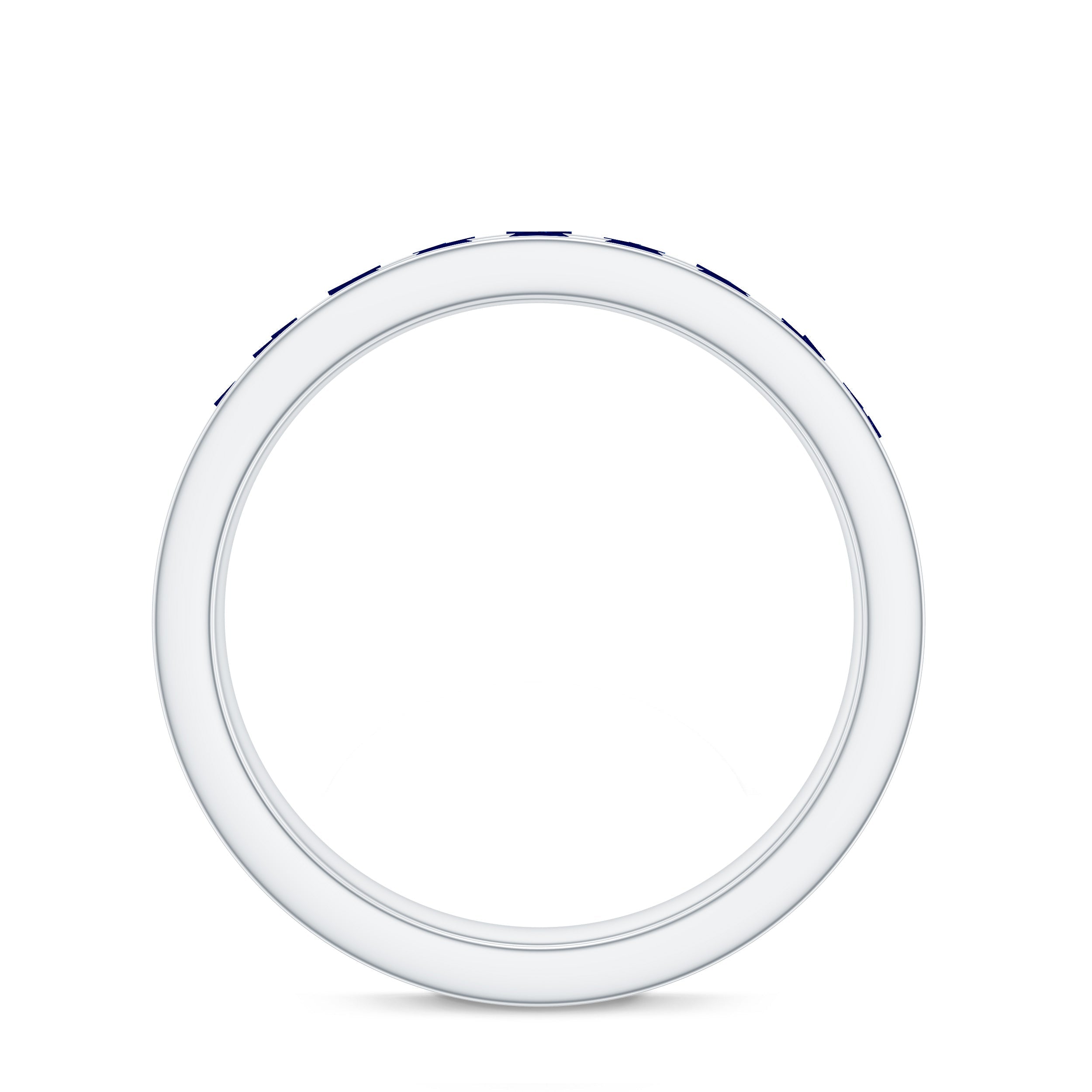 Real Blue Sapphire Full Eternity Ring for Women