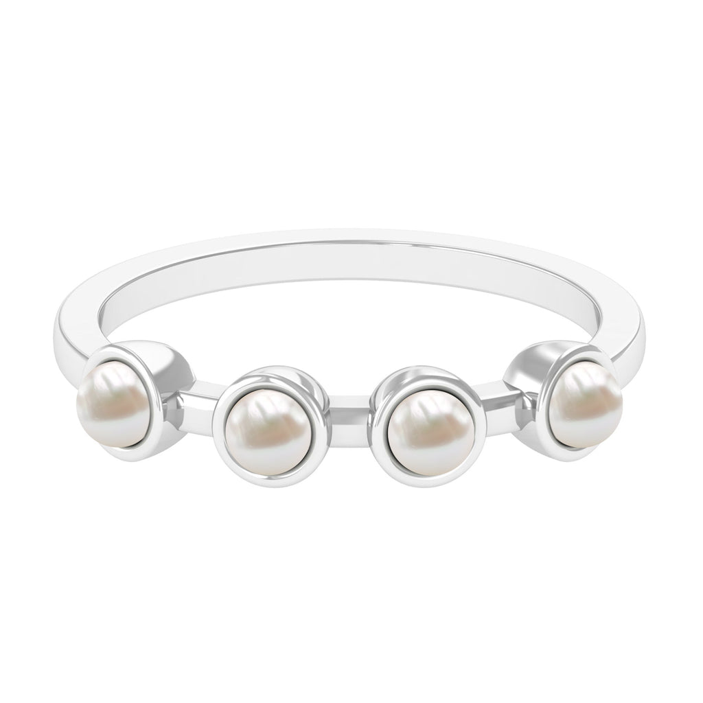 Cultured Freshwater Pearl Promise Ring for Women