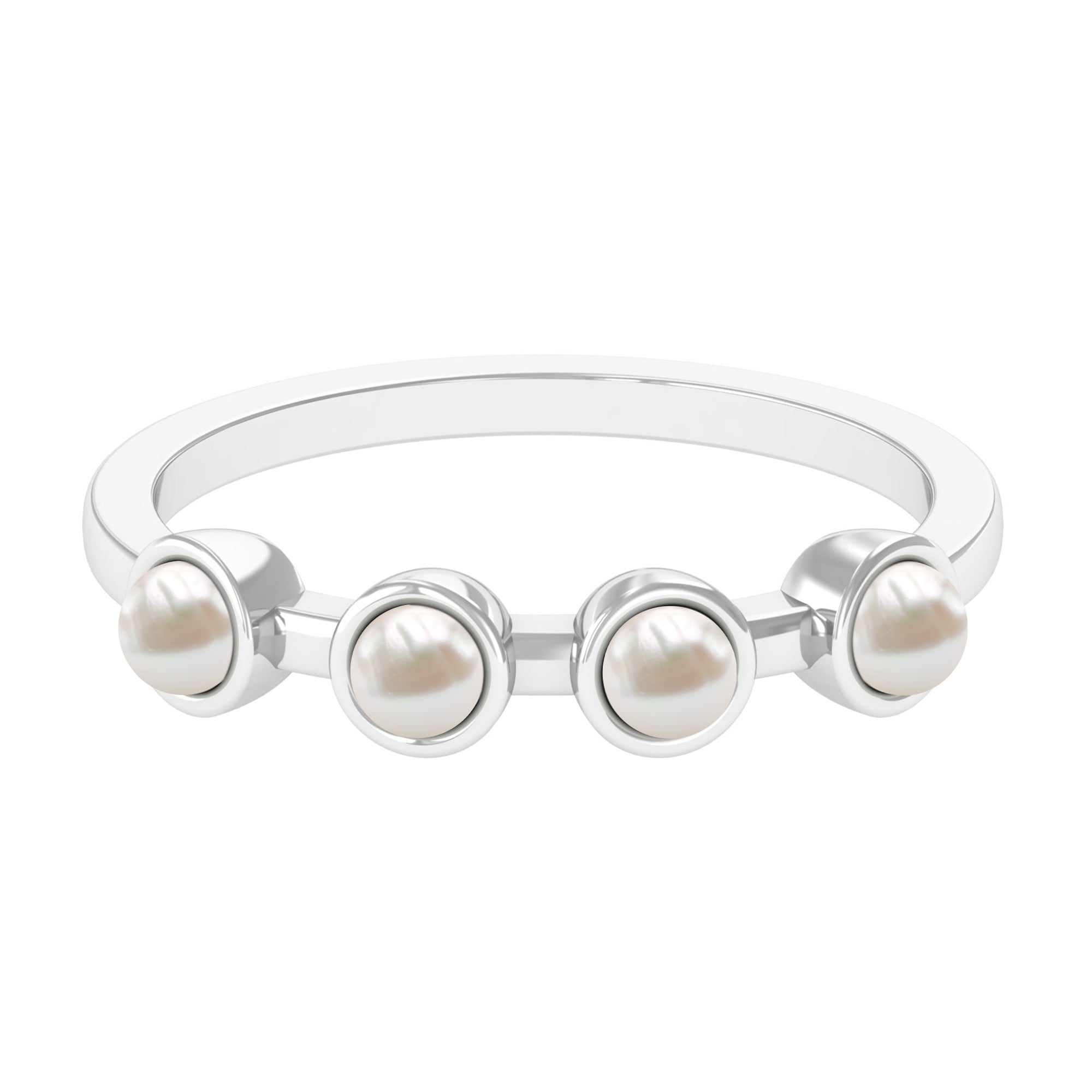 Cultured Freshwater Pearl Promise Ring for Women