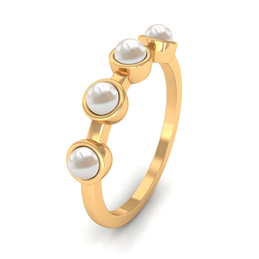 Cultured Freshwater Pearl Promise Ring for Women