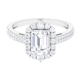 3.25 CT Octagon Cut Zircon Statement Engagement Ring