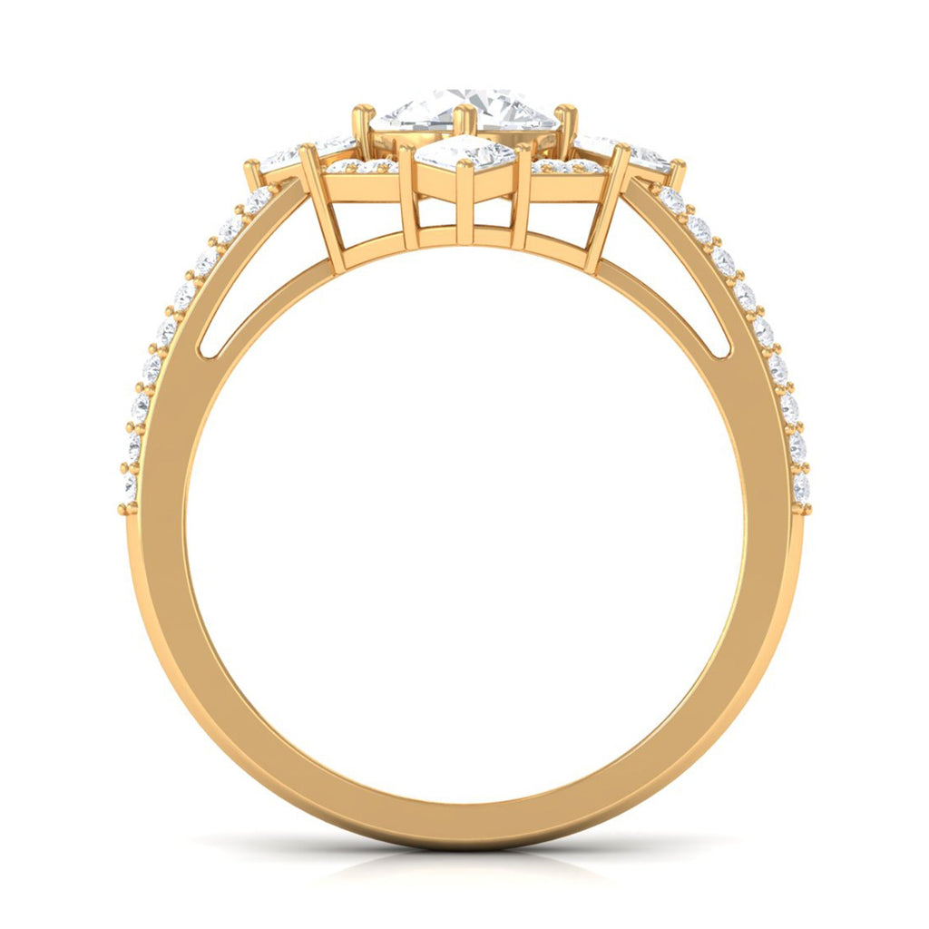 2 CT Cubic Zirconia Statement Engagement Ring