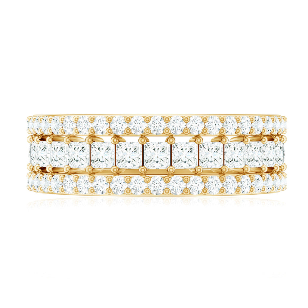 Certified Cubic Zirconia 3 Piece Stackable Ring Set