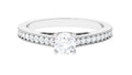 Natural Diamond Promise Ring with Hidden Heart