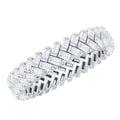 Baguette Cut Moissanite Eternity Band Ring
