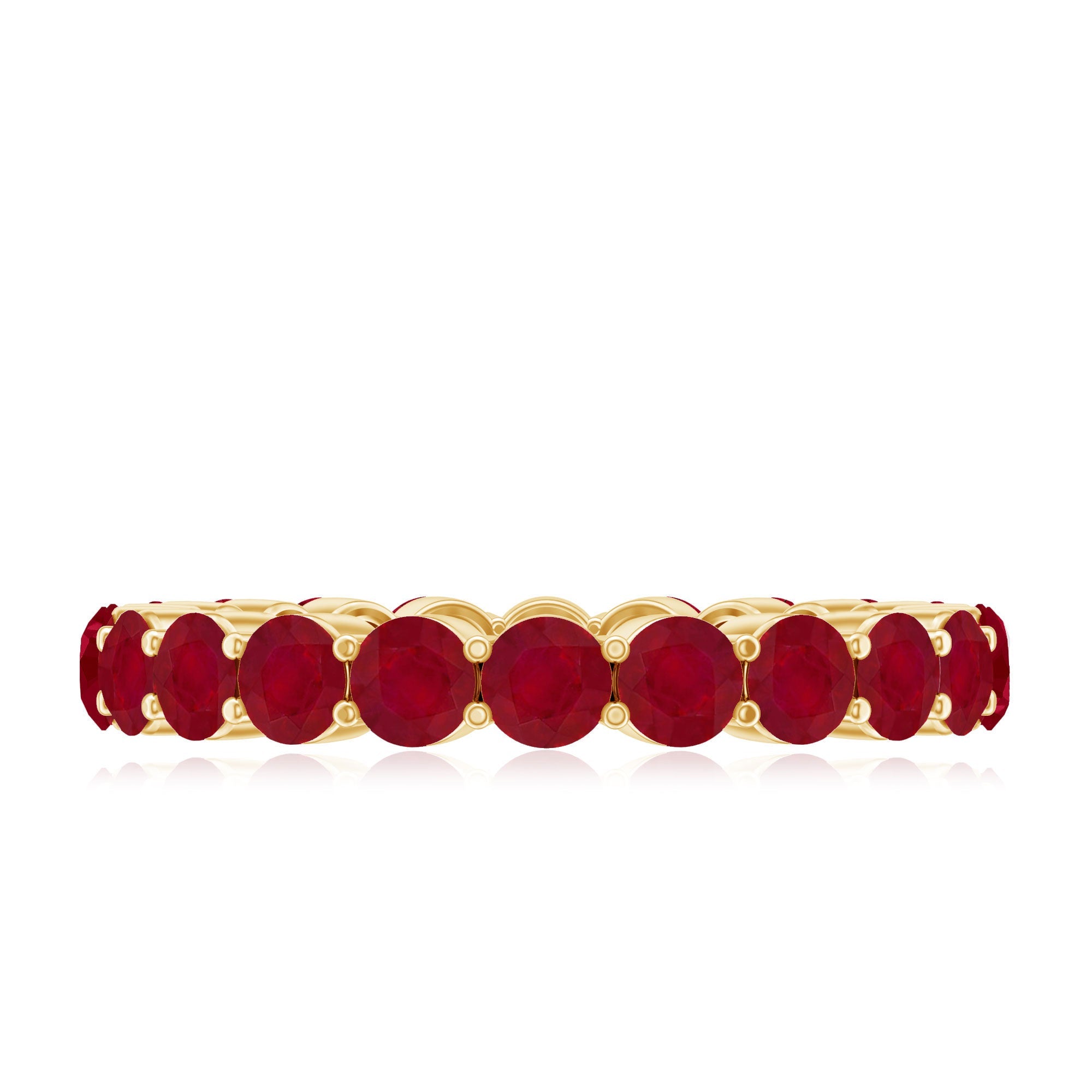 Genuine Red Ruby Full Eternity Ring