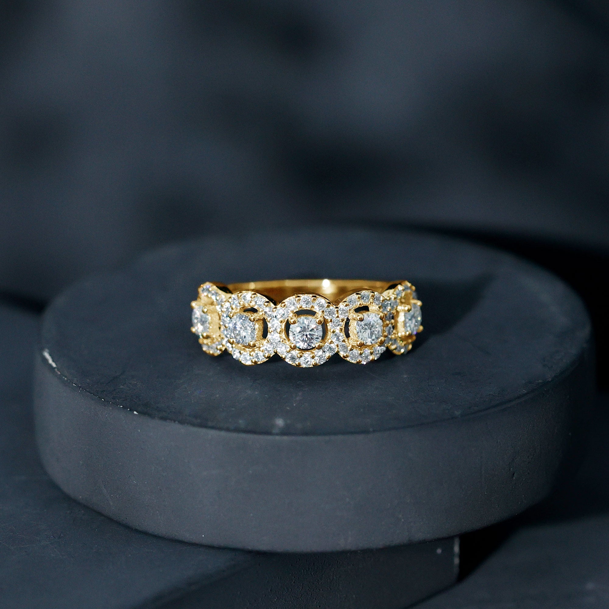 Classic Diamond Half Eternity Wedding Anniversary Ring