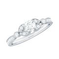Vintage Inspired Zircon Engagement Ring for Women