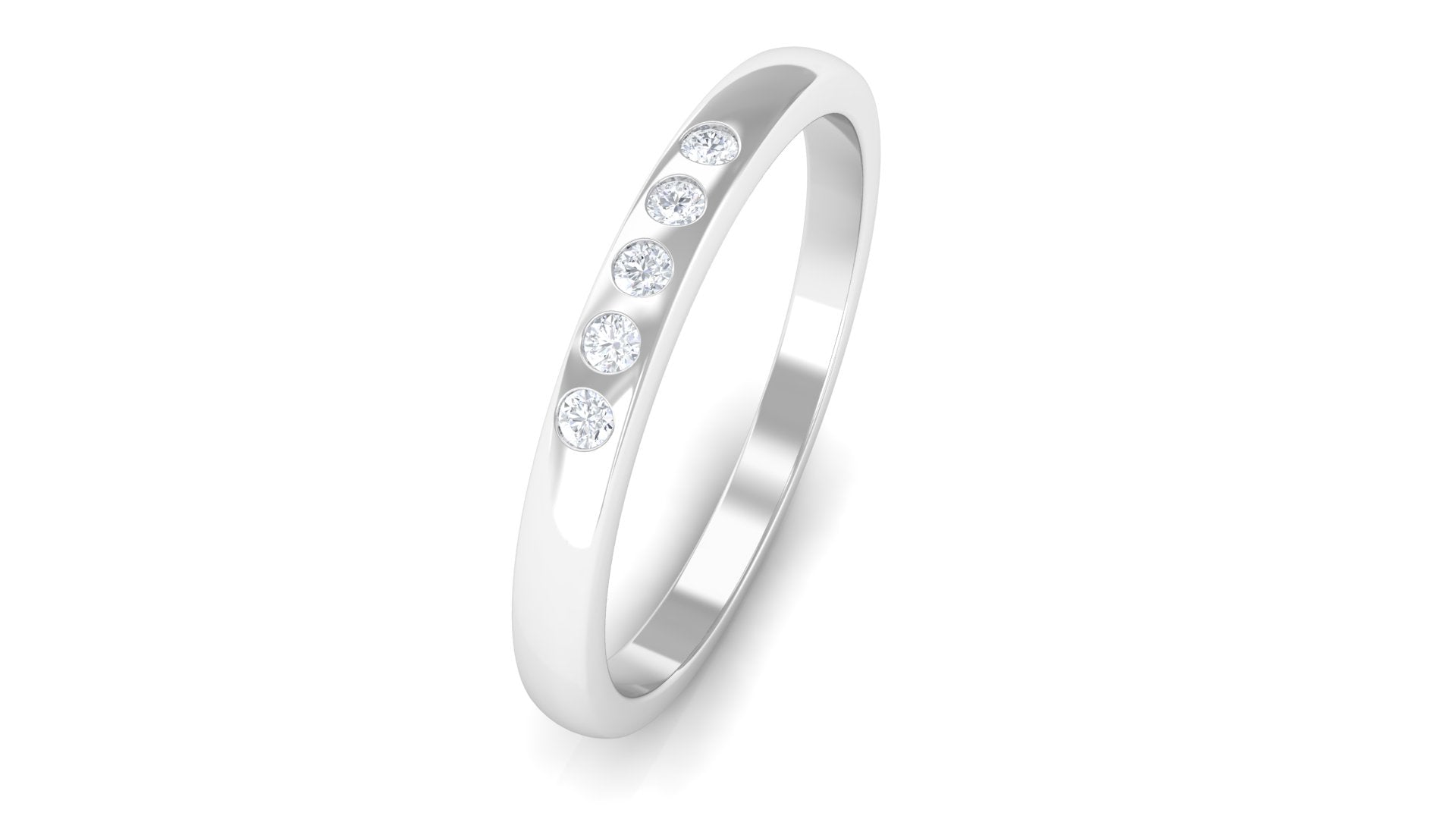 Minimal 5 Stone Diamond Ring for Promise