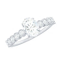 1.75 CT Prong Set Oval Cut Zircon Solitaire Engagement Ring