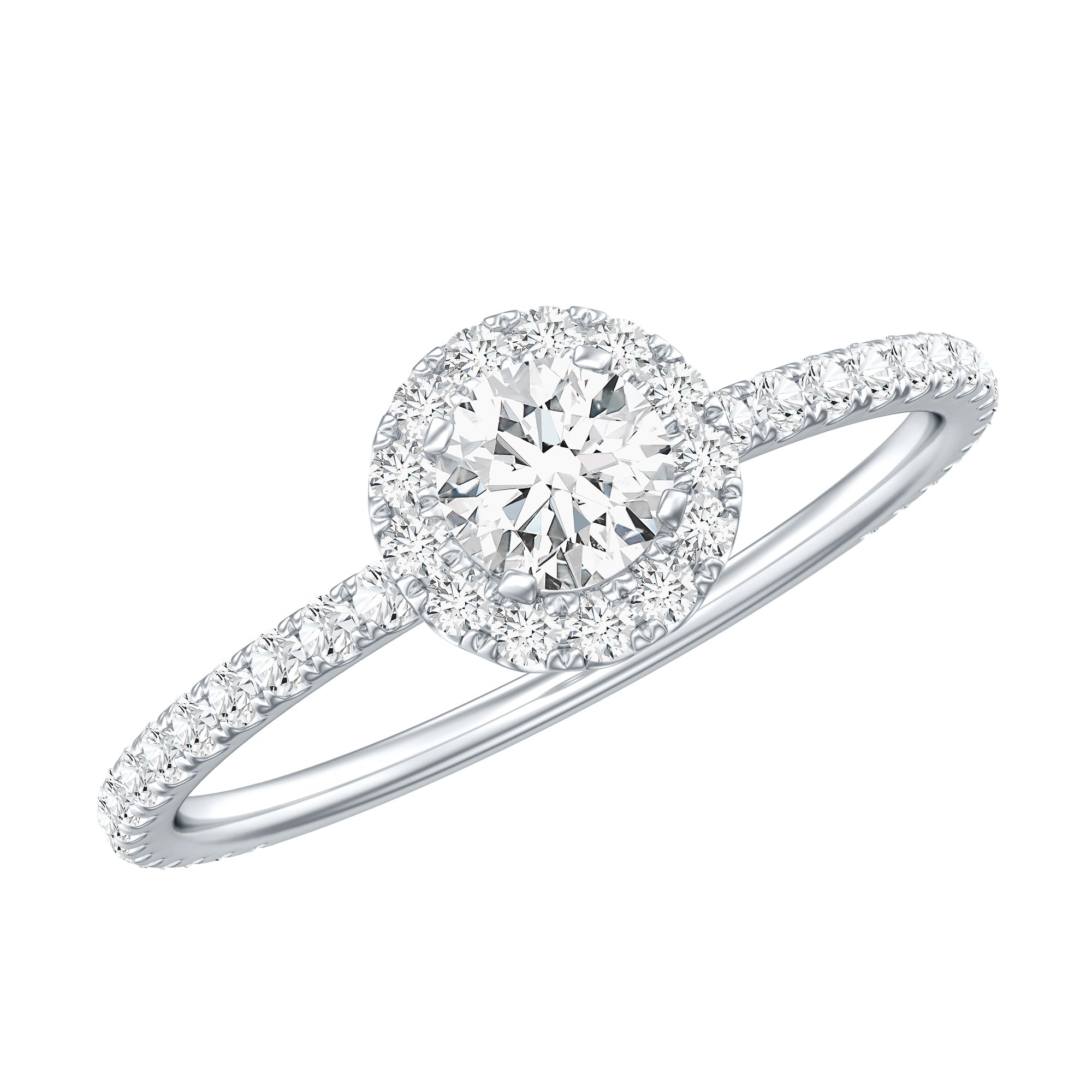 Minimal Engagement Ring with Lab Grown Diamond