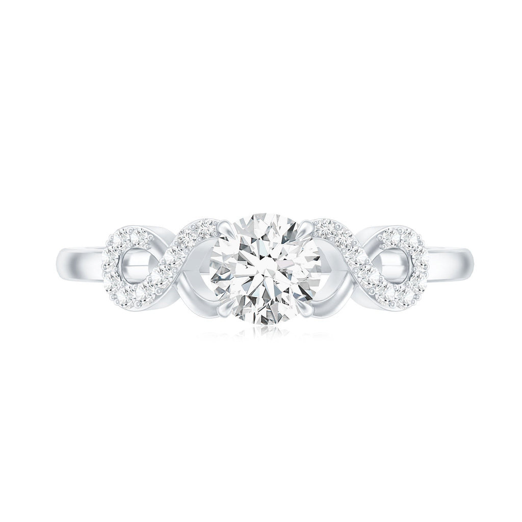 Lab Grown Diamond Criss Cross Promise Ring