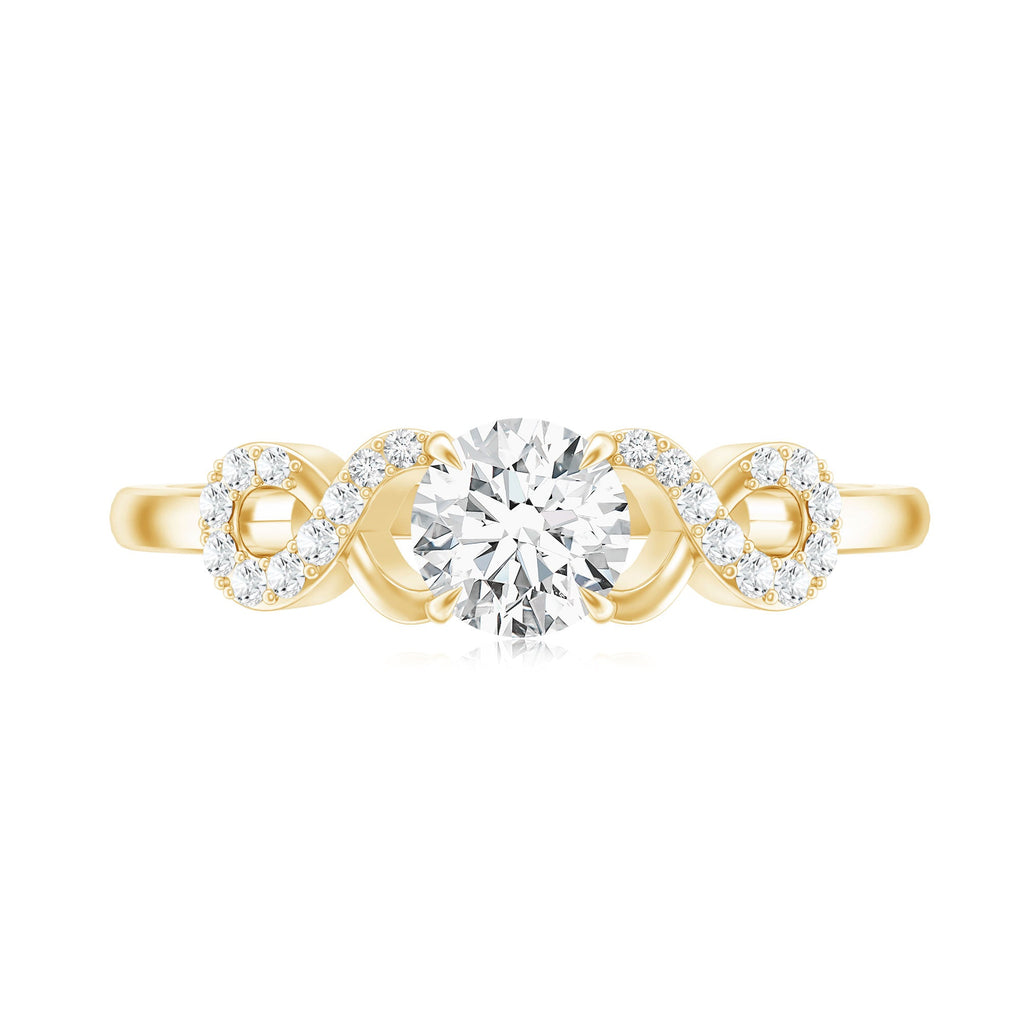 Lab Grown Diamond Criss Cross Promise Ring