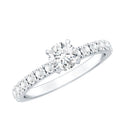 Minimal Solitaire Engagement Ring with Lab Grown Diamond
