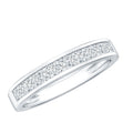 Channel Set Diamond Half Eternity Band Ring