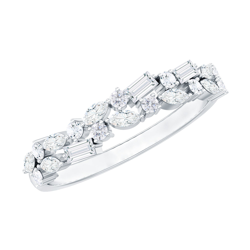 Real Diamond Half Eternity Band Ring