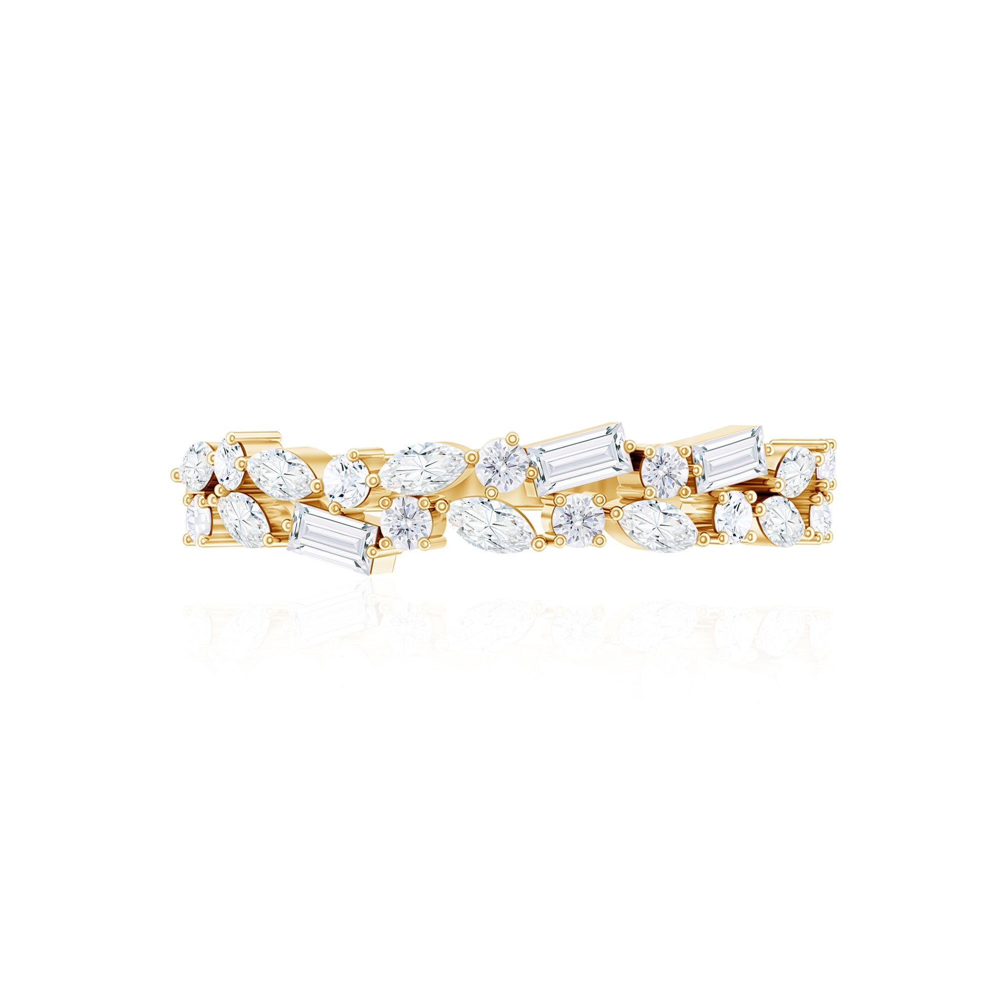 Real Diamond Half Eternity Band Ring