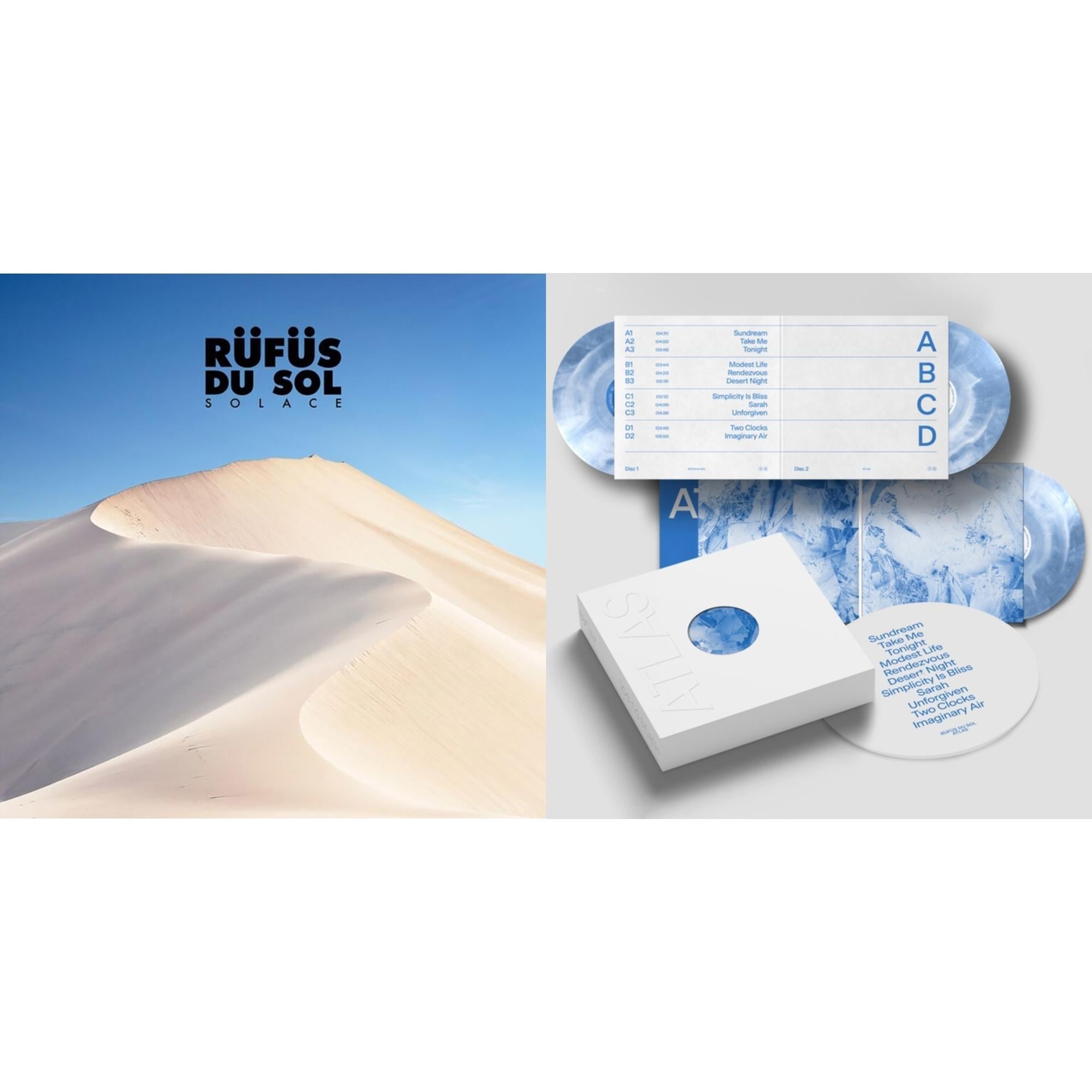 Rufus Du Sol - Solace & Atlas (10 Year Anniversary Box Set/3LP/White & Blue Vinyl/Slipmat)
