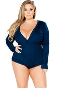 Plus Size Cozy Sweater Romper - Andersen Mercantile