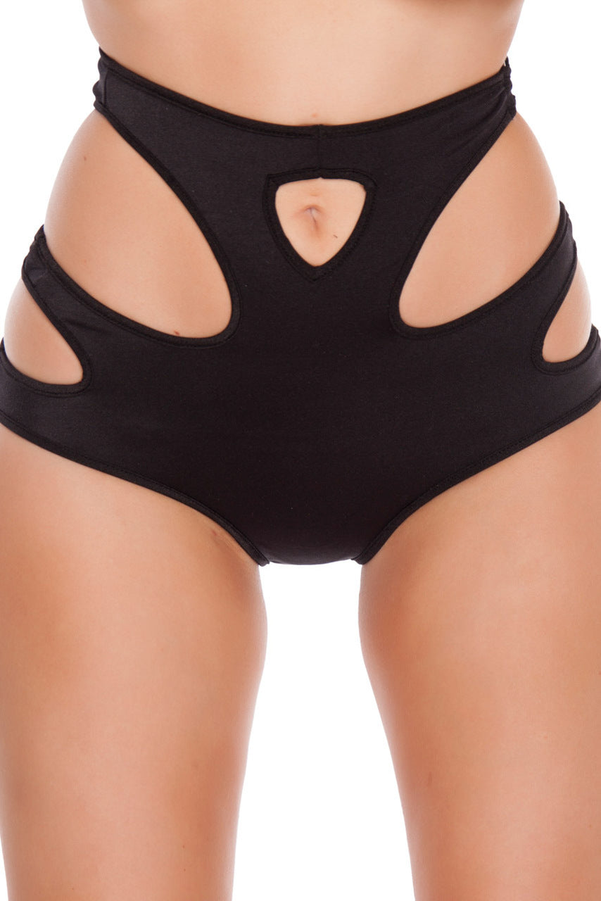 High-Waist Shorts with Cut Outs - Andersen Mercantile
