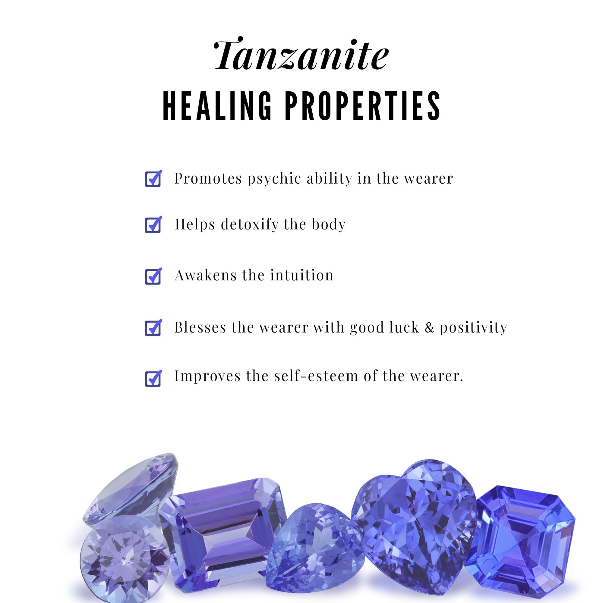 Natural Tanzanite Retro Engagement Ring with Diamond