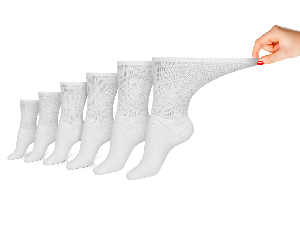 Women's Cotton Diabetic Crew Socks (6 Pair) - Andersen Mercantile