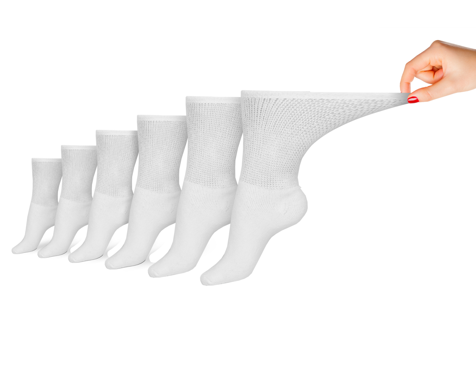 Women's Cotton Diabetic Crew Socks (6 Pair) - Andersen Mercantile