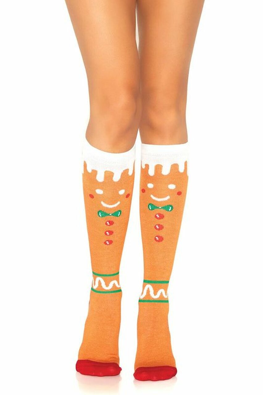 Gingerbread Man Knee Highs - Andersen Mercantile