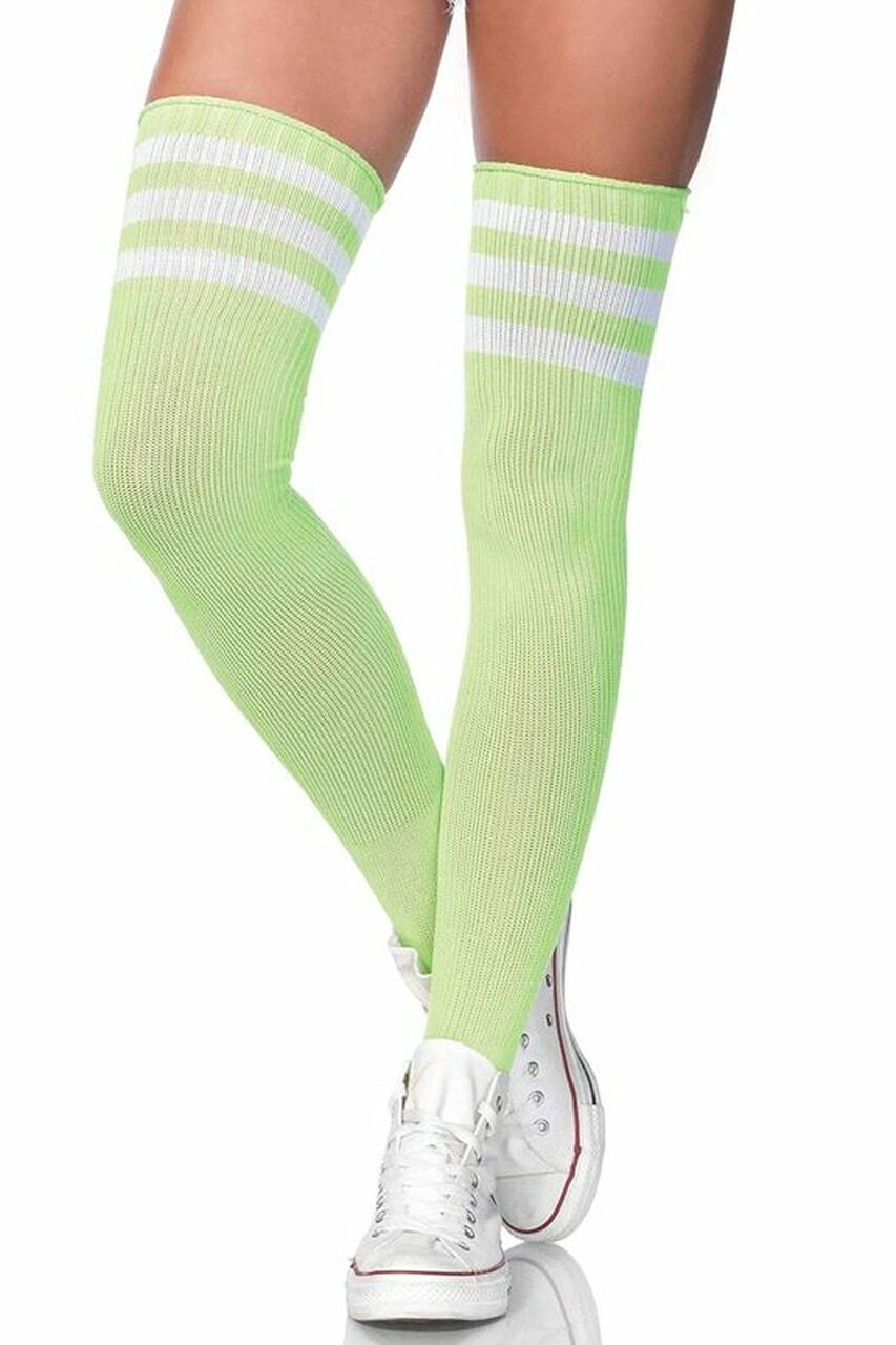 Striped Thigh High Stockings - Andersen Mercantile