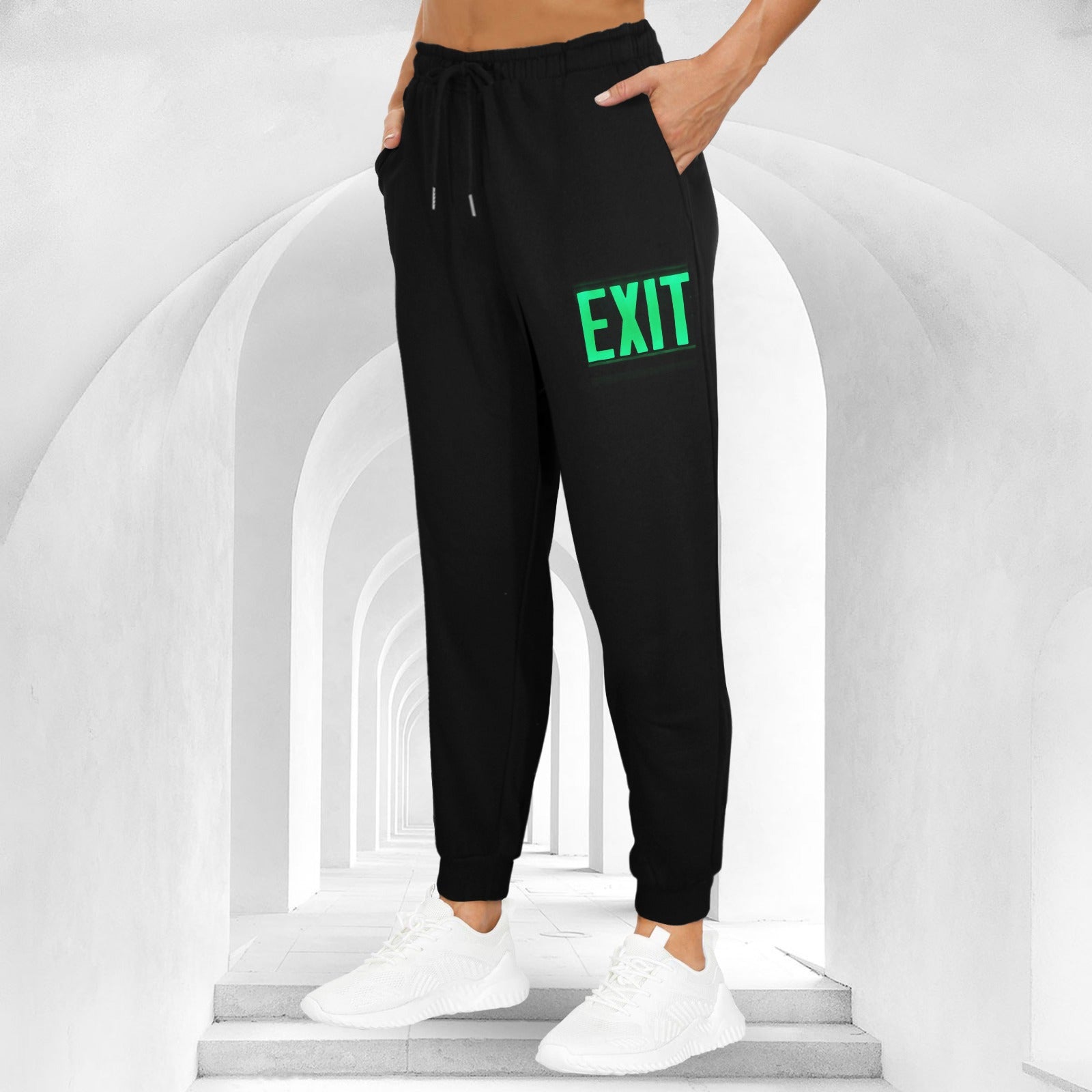 Unisex Fleece Sweatpants (Left Printing)Made in USA