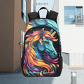 Fabric Backpack with Side Mesh Pockets (1659)