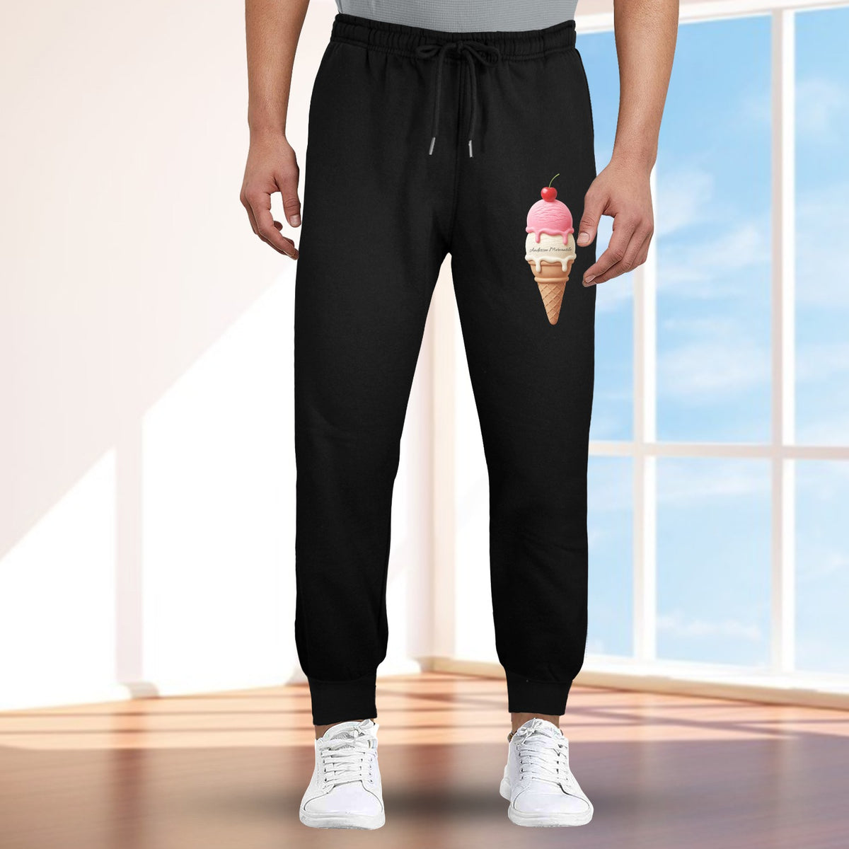 Unisex Fleece Sweatpants (Left Printing)Made in USA
