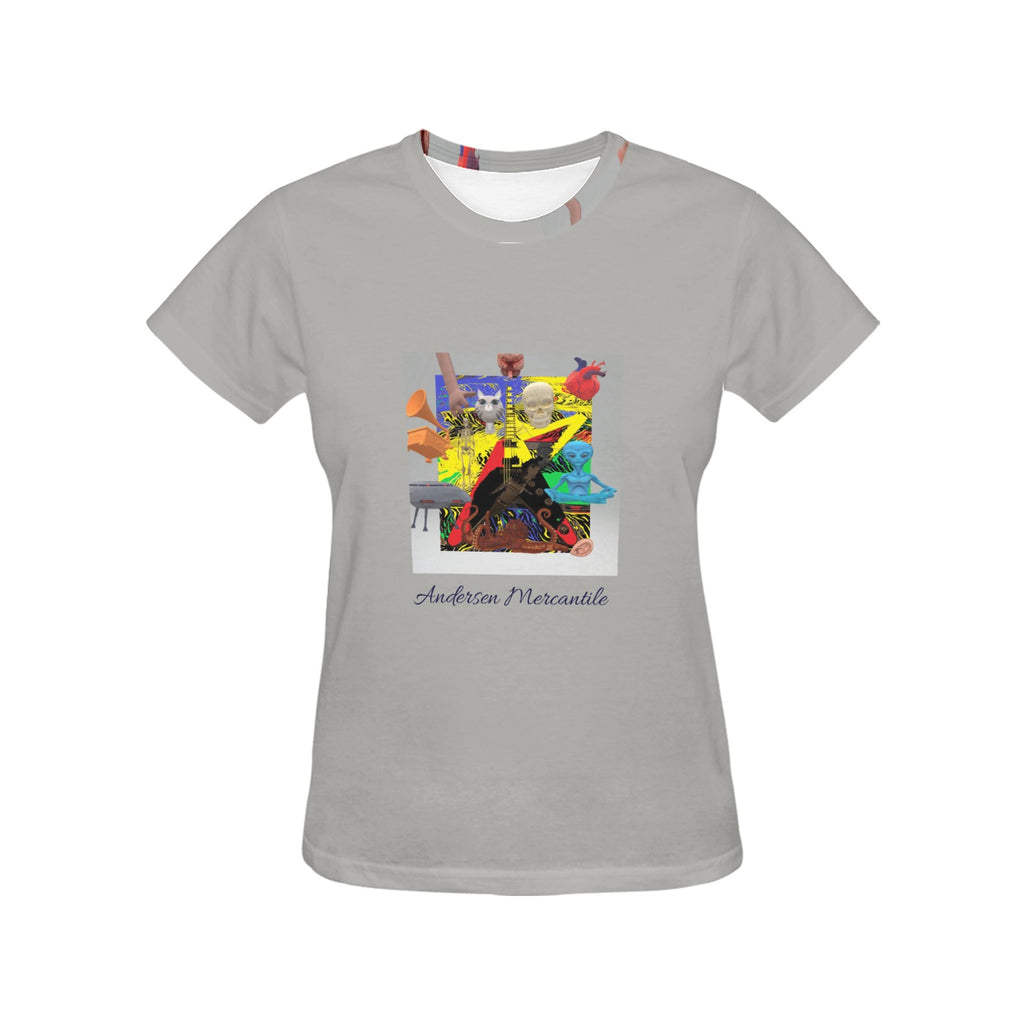 Women's All Over Print T-shirt  Made In Queen  Ships to USA Only