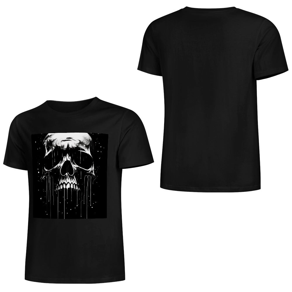 New Pure cotton short sleeved T-shirt Front print Multiple colors