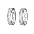 Baguette Line Hoops