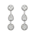Multi Shape Illusion Drop Earrings